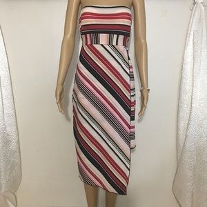 Asymmetrical Stripes Dress